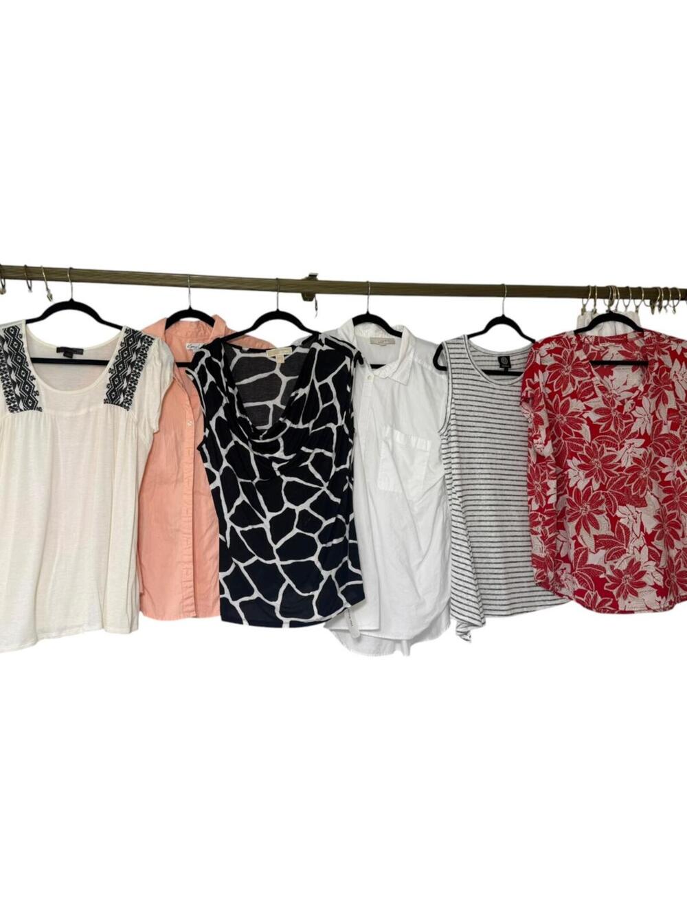 Women's Large Lot Top Shirt Bundle Jodifl, Michael Kors Bobeau Loft Kim Rogers